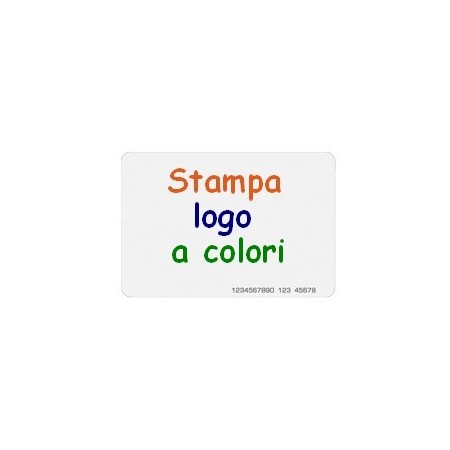 Kit 20 Tessere RFID con stampa a colori su singola facciata