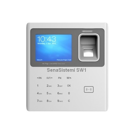 SW1 Rilevatore Presenze Biometrico e RFID con webserver integrato